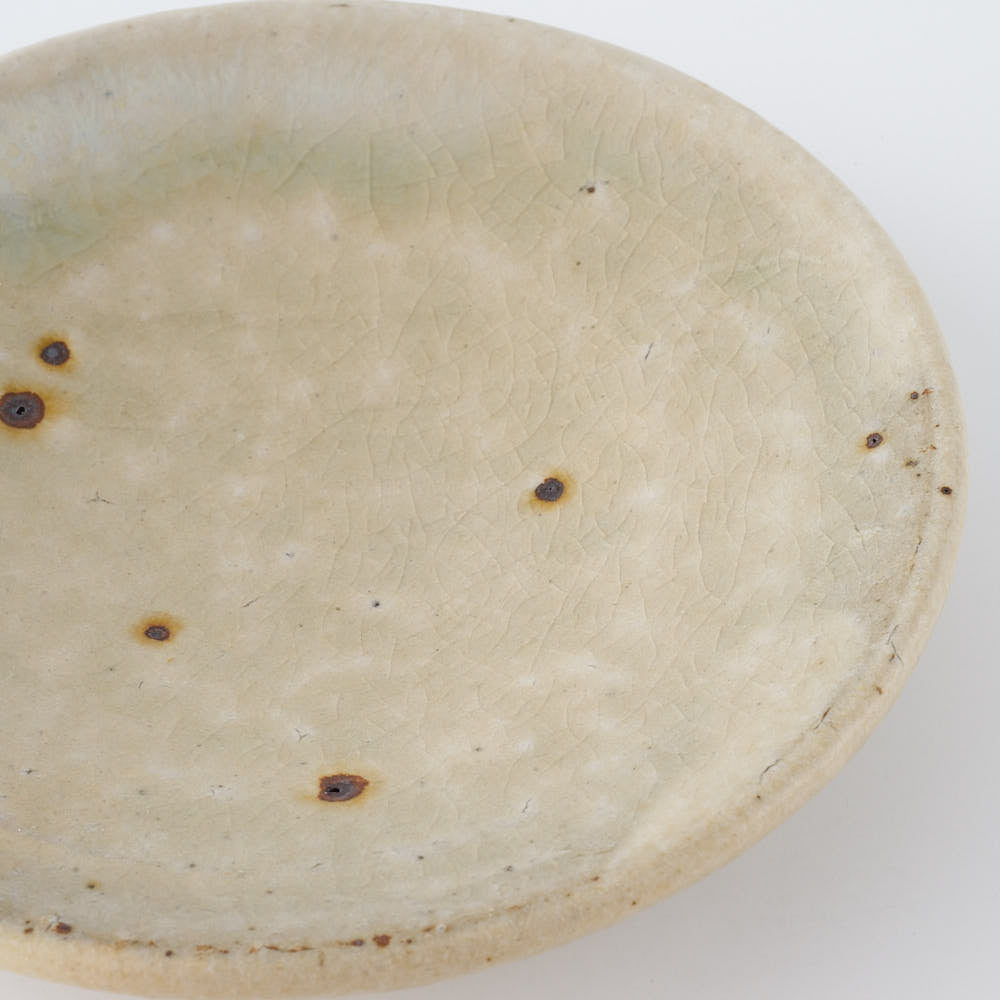 作家　中村哲雄　粉引　豆皿 作家　中村哲雄 陶磁器作家もの