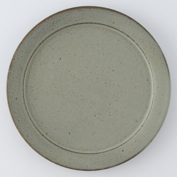 作家　長谷川哲也　洋皿21cm(緑青)
