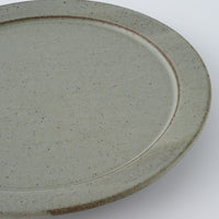 作家　長谷川哲也　洋皿24cm(緑青)
