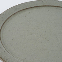 作家　長谷川哲也　洋皿24cm(緑青)