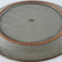 作家　長谷川哲也　洋皿24cm(緑青)