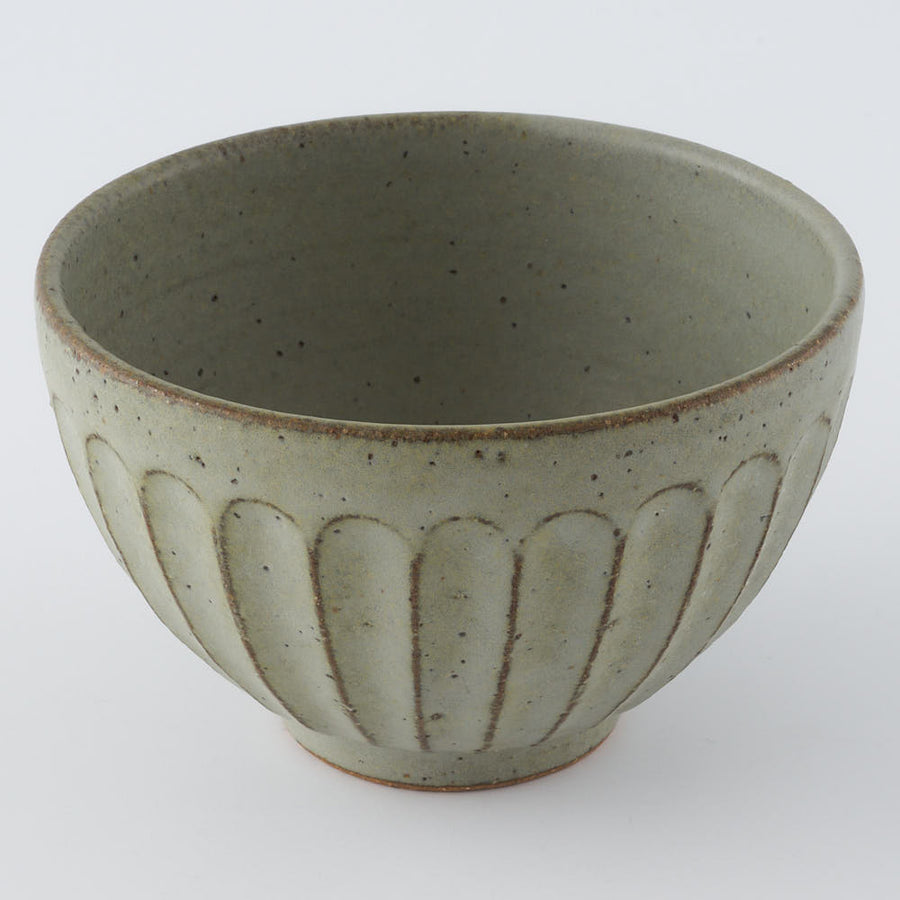 作家　長谷川哲也　お茶碗(緑青)