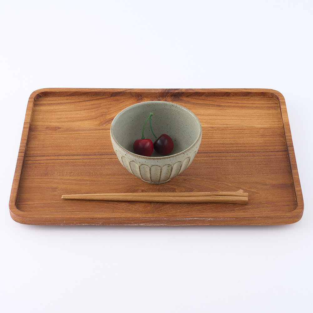 作家　長谷川哲也　お茶碗(緑青)