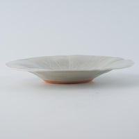 作家　前田麻美　灰青釉 蓮の葉 六寸皿 作家　前田麻美 陶磁器作家もの