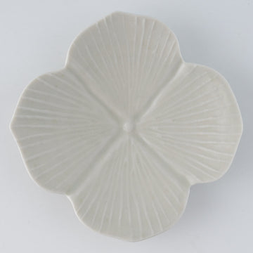 作家　前田麻美　灰青釉 紫陽花 小皿