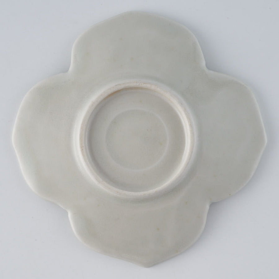 作家　前田麻美　灰青釉 紫陽花 小皿