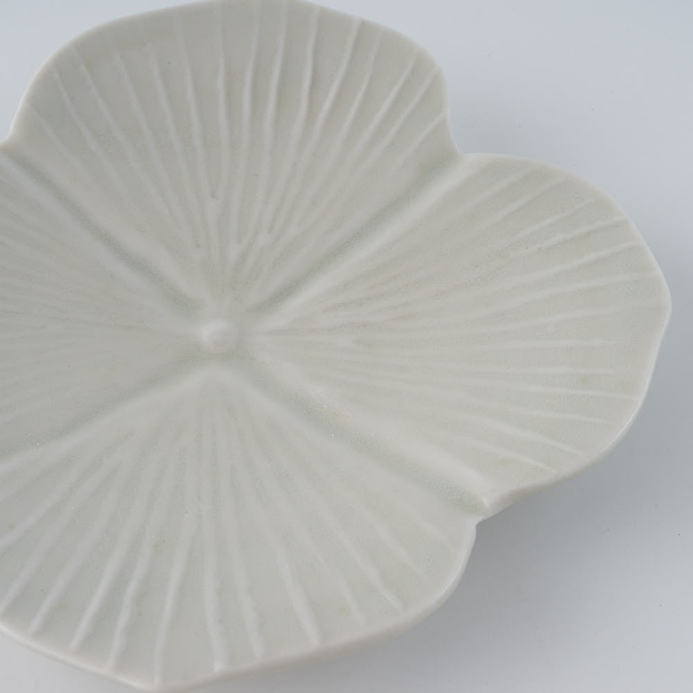 作家　前田麻美　灰青釉 紫陽花 小皿