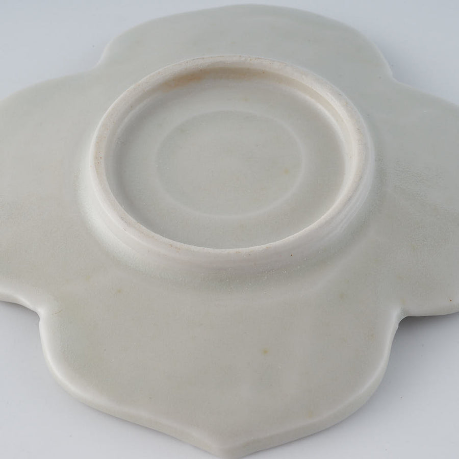 作家　前田麻美　灰青釉 紫陽花 小皿