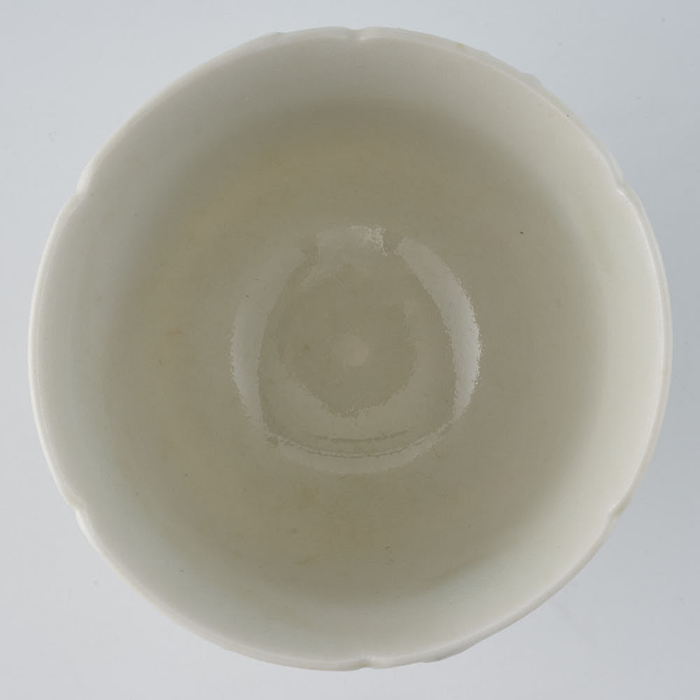 作家　前田麻美　灰青釉 花七宝 杯 作家　前田麻美 陶磁器作家もの