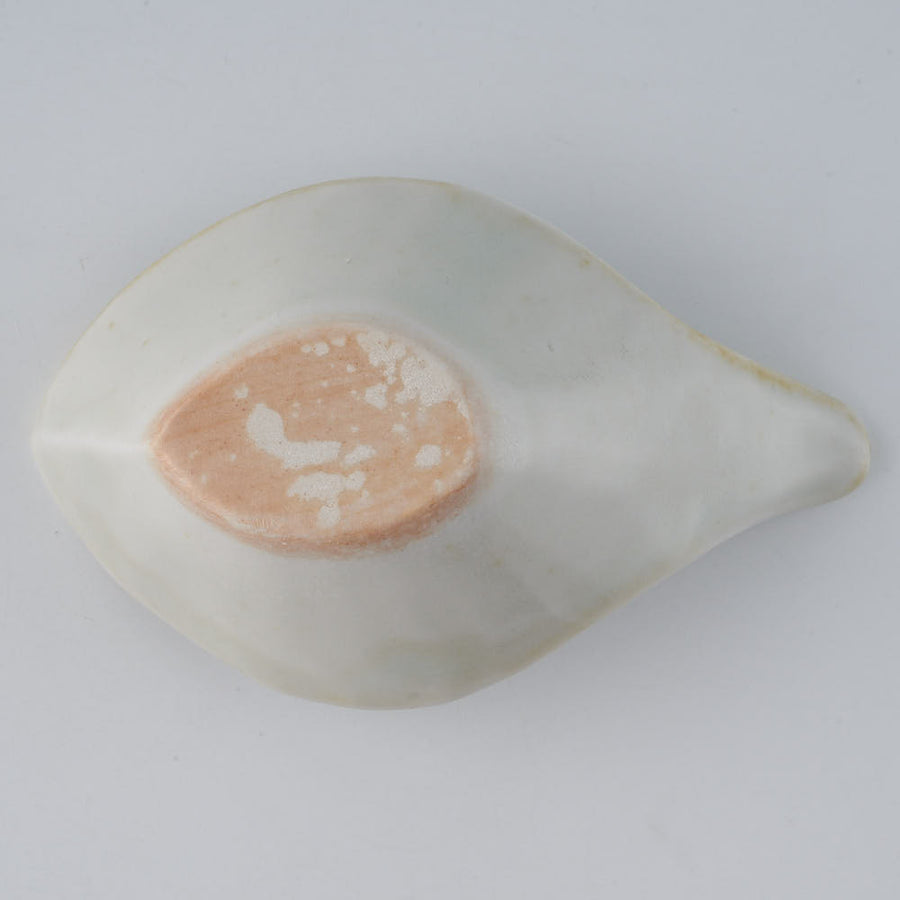 作家　前田麻美　灰青釉 花七宝 れんげ 作家　前田麻美 陶磁器作家もの