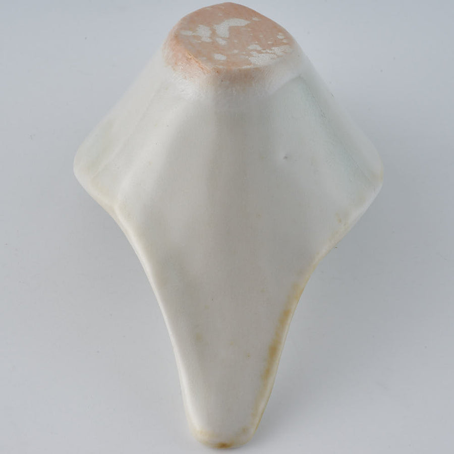 作家　前田麻美　灰青釉 花七宝 れんげ 作家　前田麻美 陶磁器作家もの