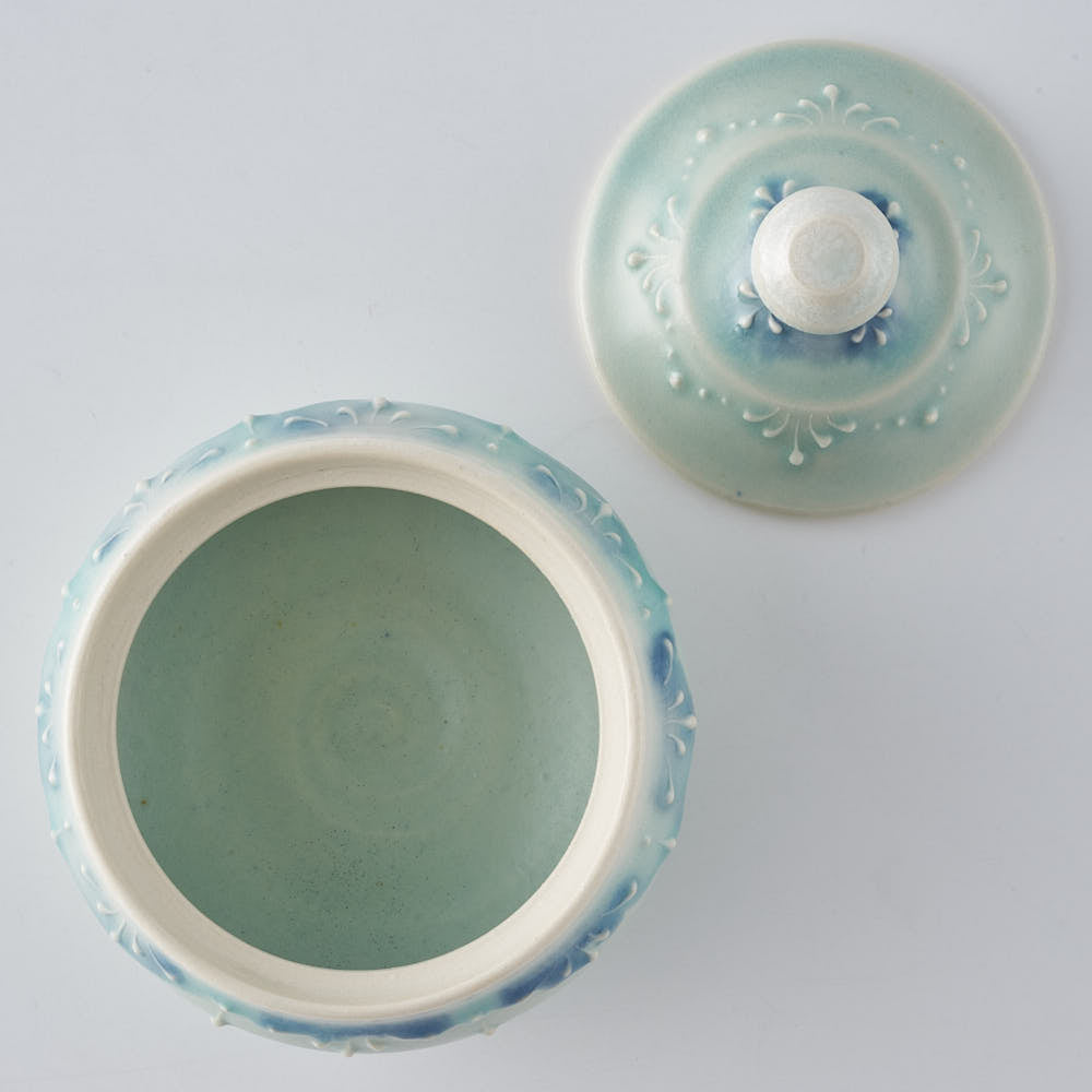 作家 佐藤美季 蓋物(ミントグリーン)