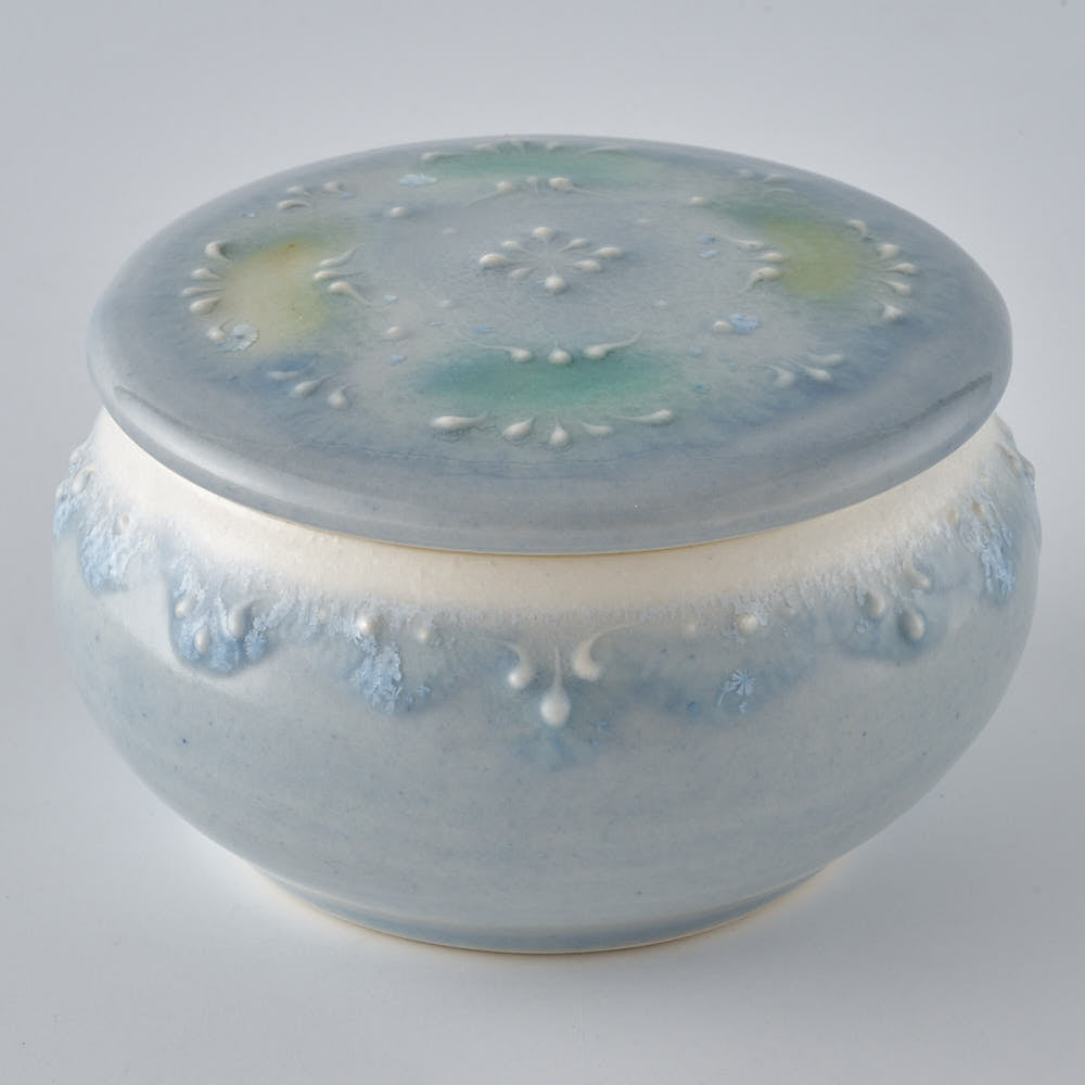 作家 佐藤美季 蓋物(ブルー)