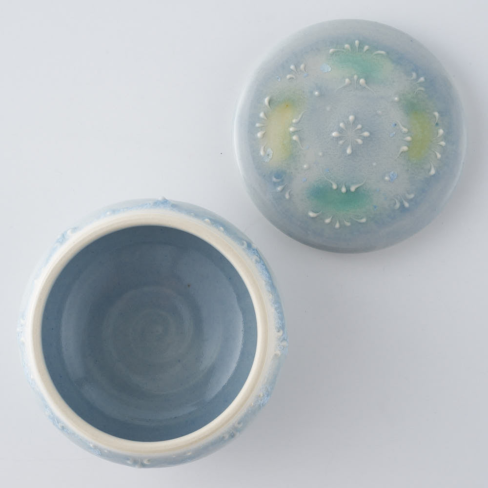作家 佐藤美季 蓋物(ブルー)