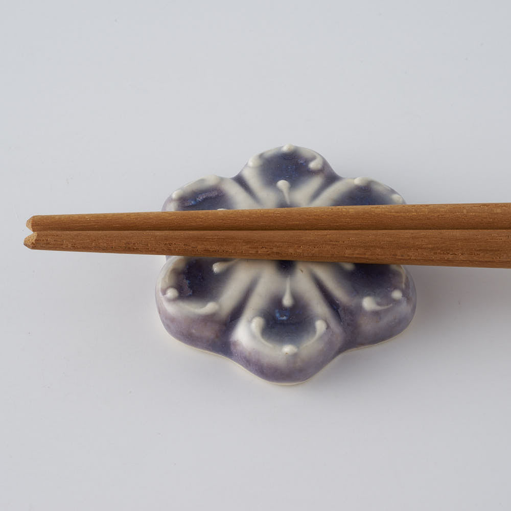 作家 佐藤美季 箸置き(青紫)