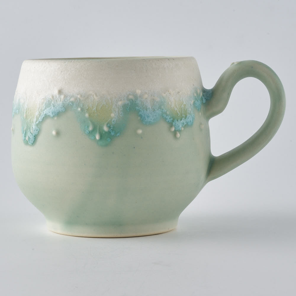 作家　佐藤美季　コーヒーカップ(グリーン)