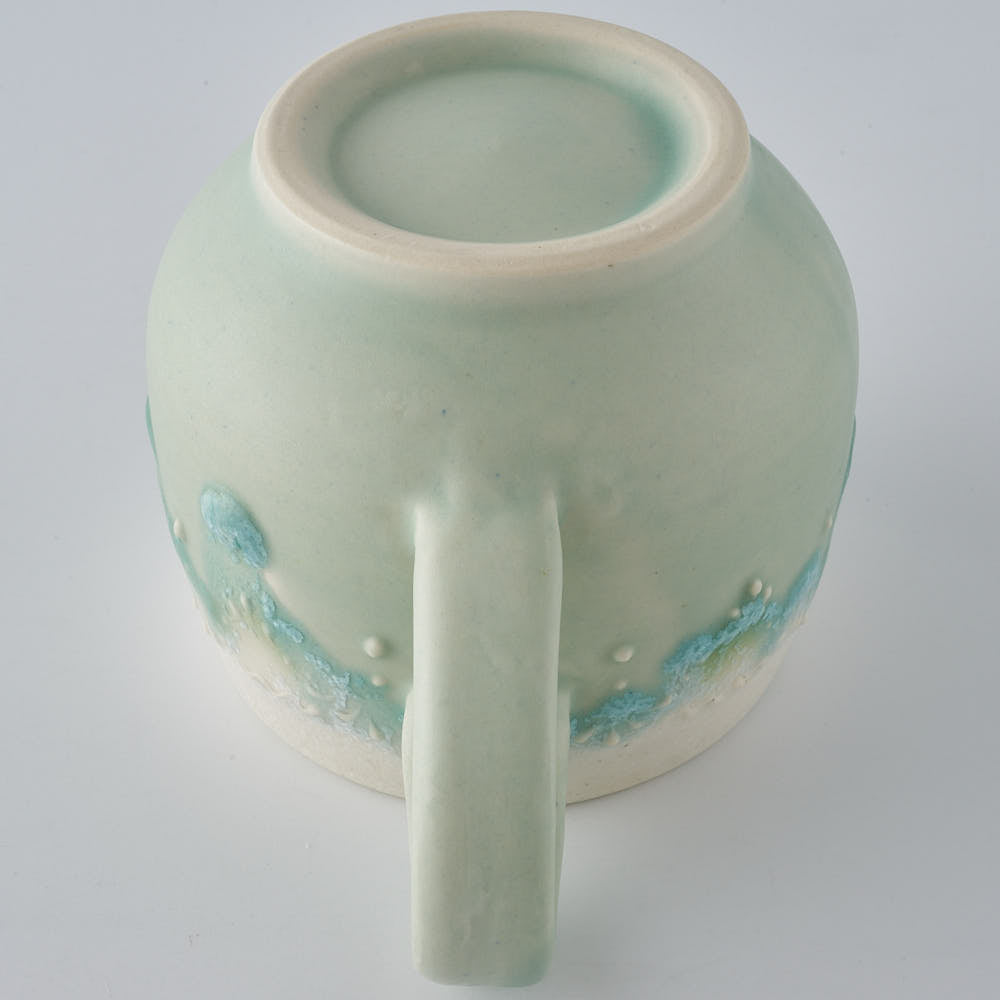 作家　佐藤美季　コーヒーカップ(グリーン)