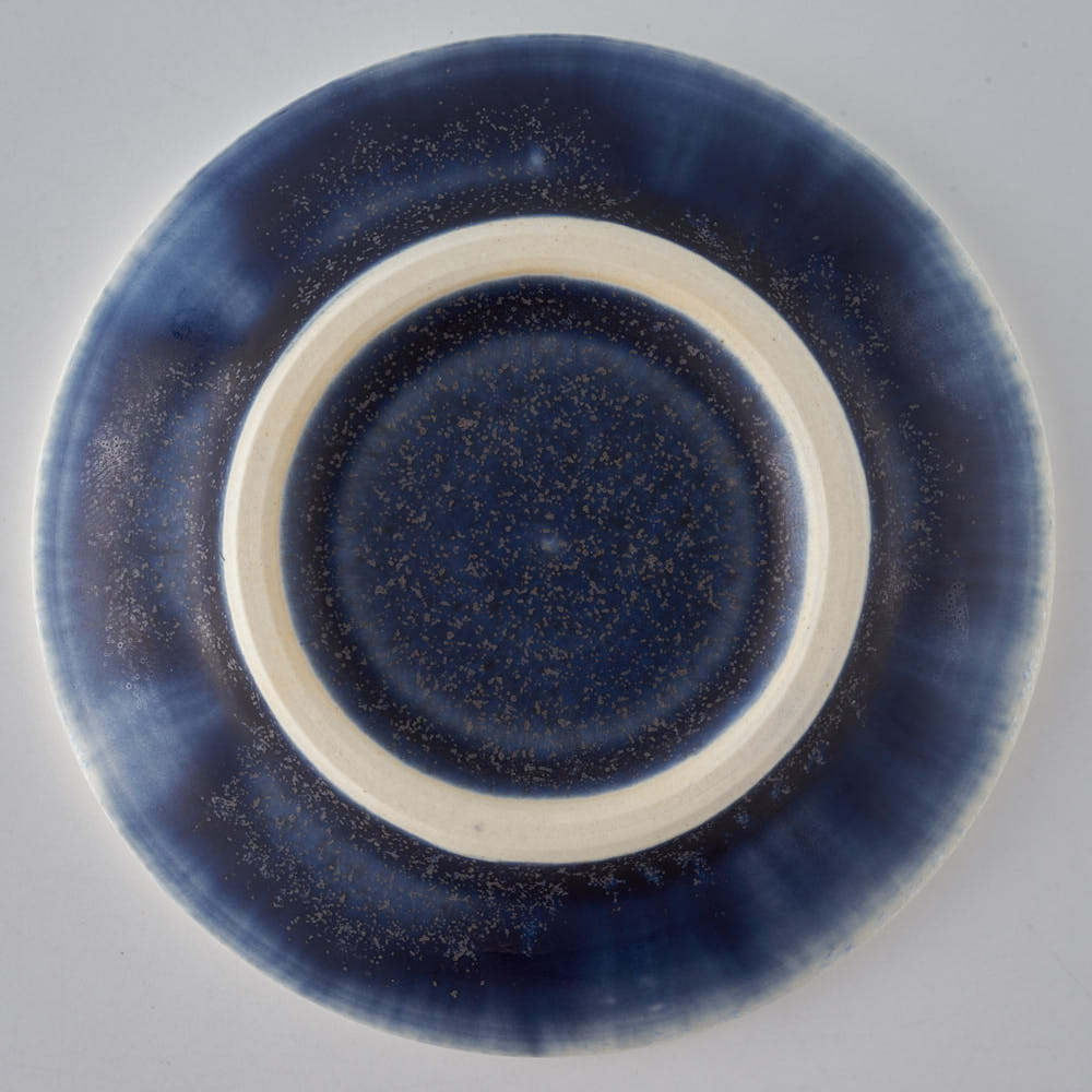 作家　佐藤美季　3寸小皿(紺)