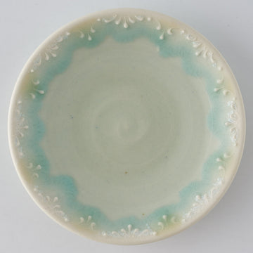 作家　佐藤美季　3寸小皿(グリーン)