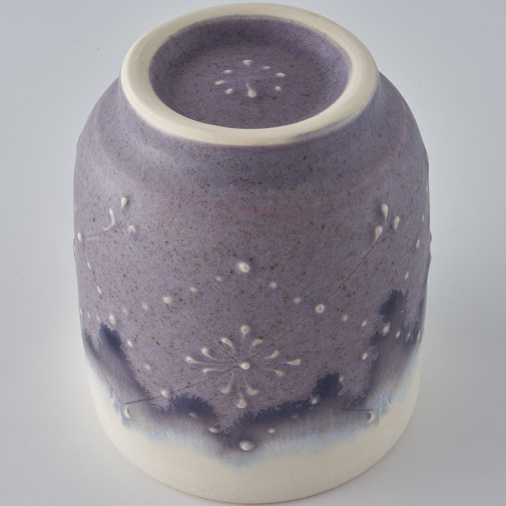 作家　佐藤美季　湯呑み(紫)