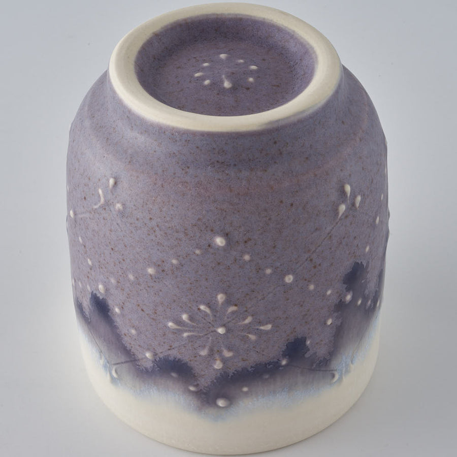 作家　佐藤美季　湯呑み(紫)