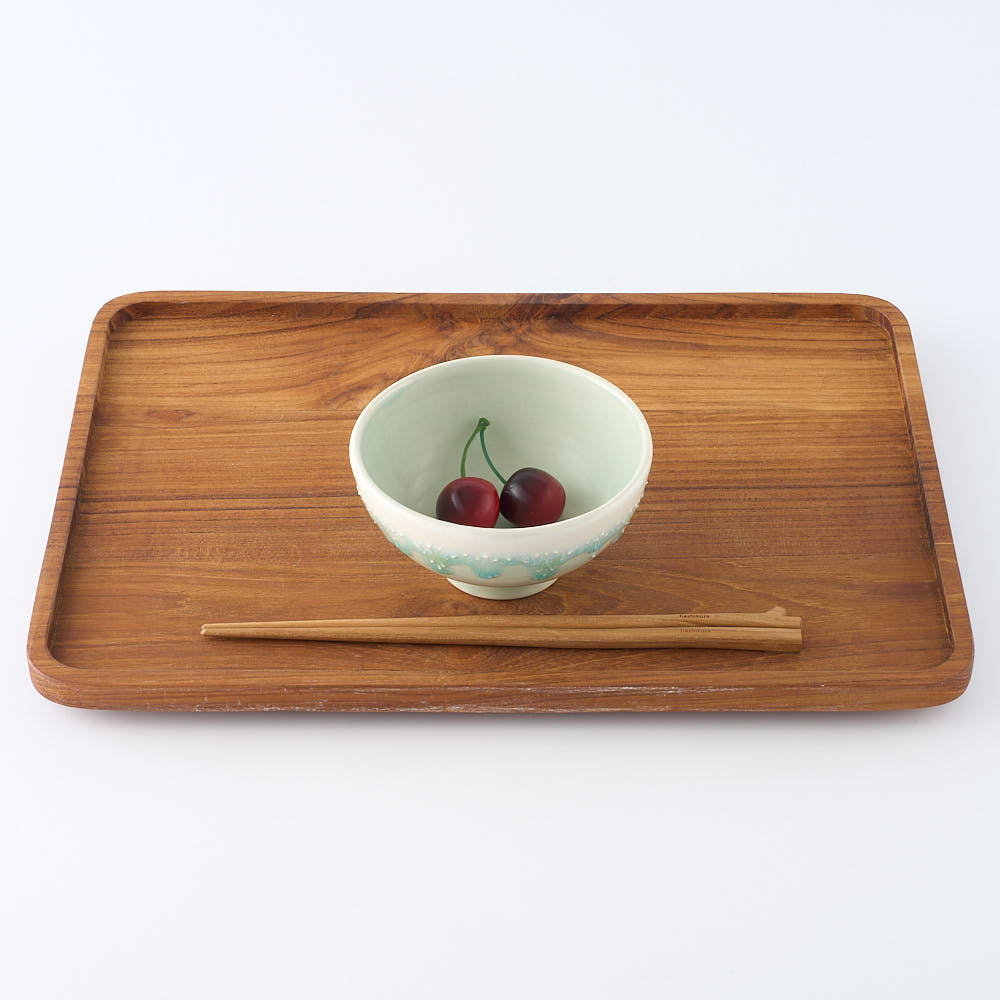 作家　佐藤美季　飯碗(グリーン)