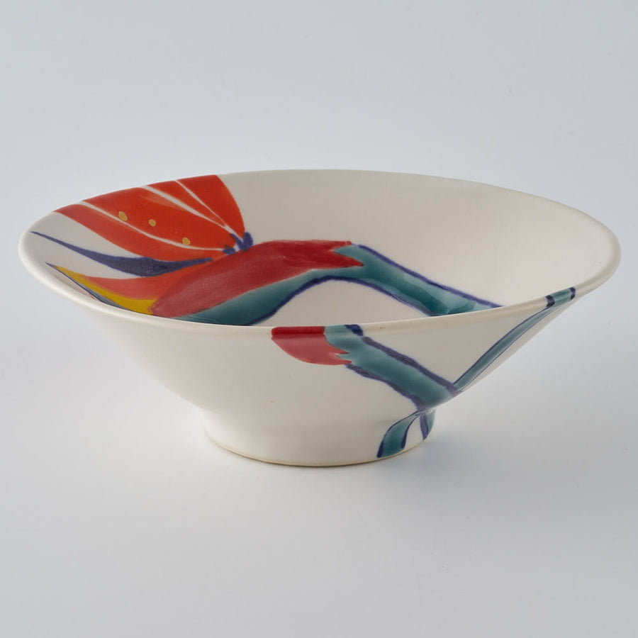 作家　武田朋己　碗（小）　極楽鳥花