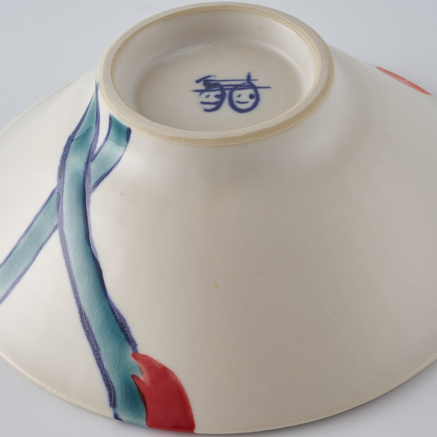 作家　武田朋己　碗（小）　極楽鳥花