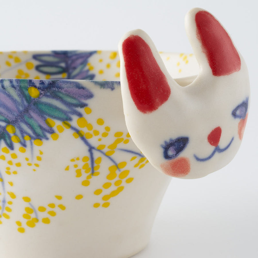 作家　武田朋己　スープカップハーフ　うさぎ　2025