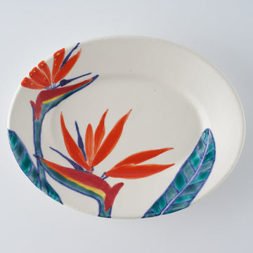 作家　武田朋己　おかずプレート　極楽鳥花