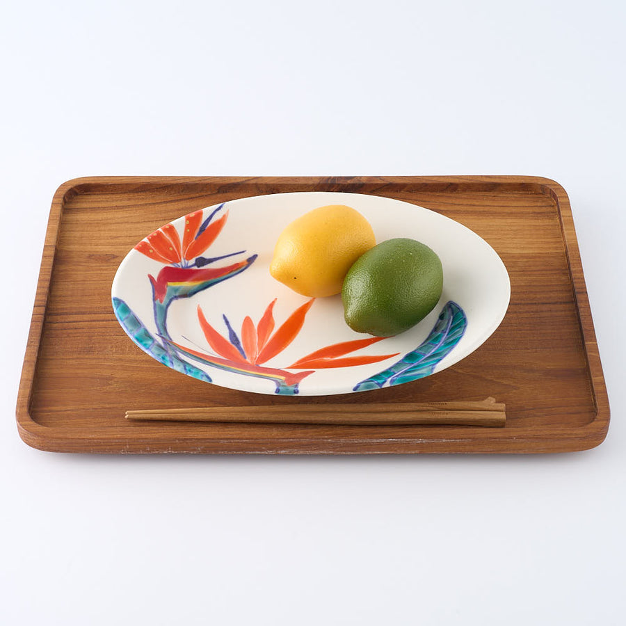 作家　武田朋己　おかずプレート　極楽鳥花