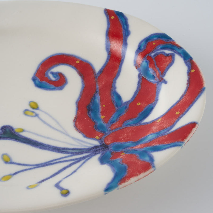 作家　武田朋己　おやつプレート　グロリオサ