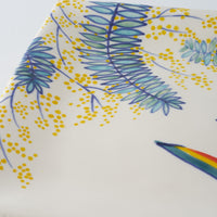 作家　武田朋己　角皿　ミモザと極楽鳥花