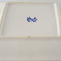 作家　武田朋己　角皿　ミモザと極楽鳥花