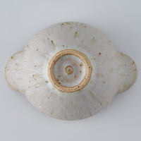 作家　住田文生　マット釉（胡麻）耳付き鉢　小