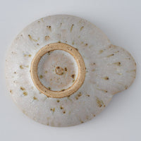 作家　住田文生　マット釉（胡麻）手付き小皿