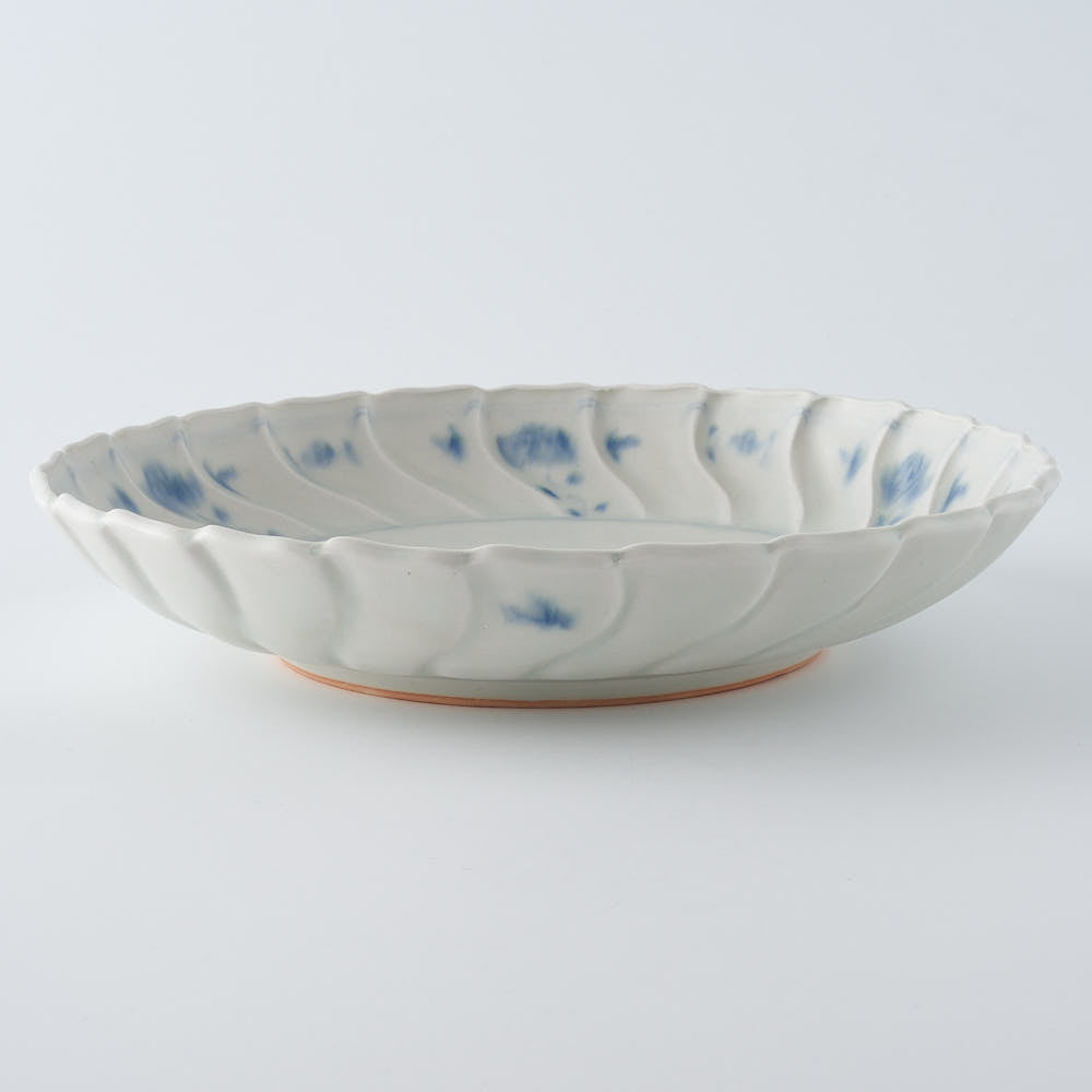 作家　鈴木まどか　安南捻型七寸皿