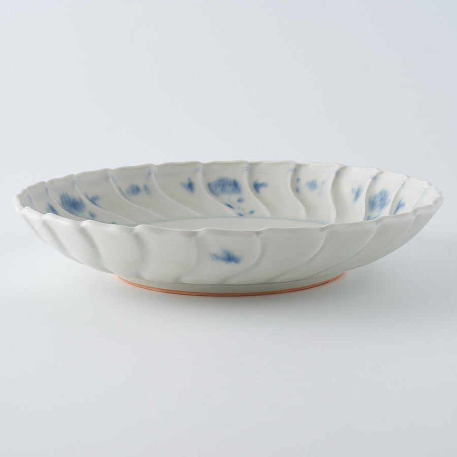 作家　鈴木まどか　安南捻型七寸皿