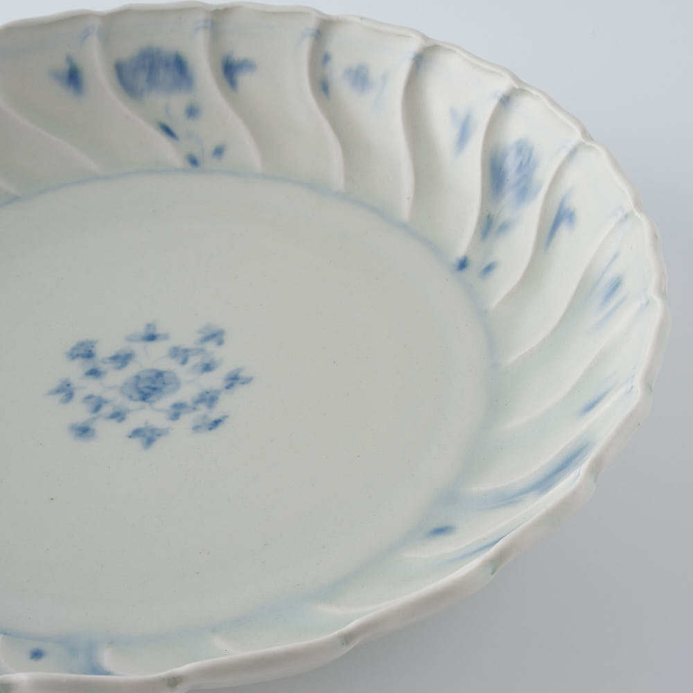 作家　鈴木まどか　安南捻型七寸皿