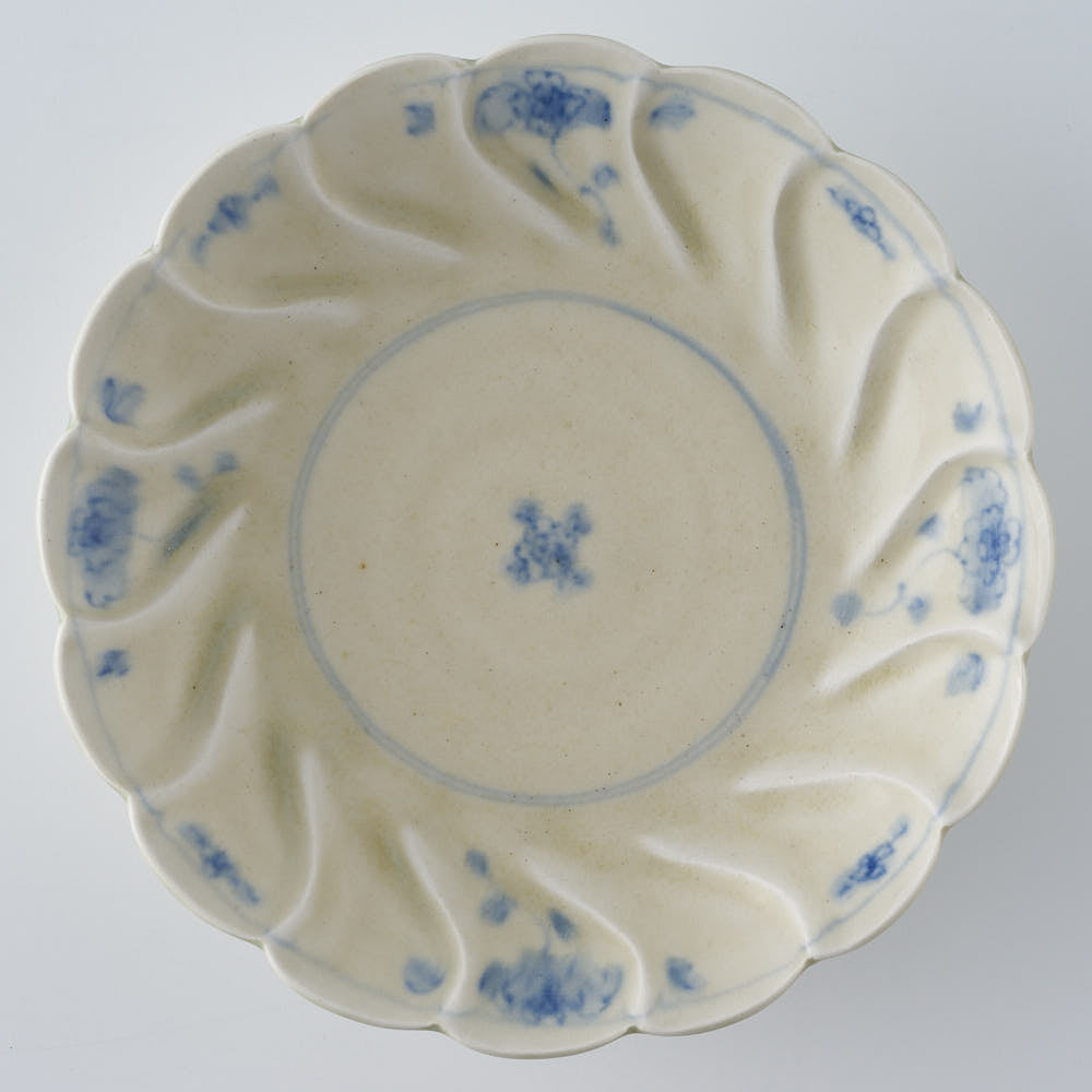 作家　鈴木まどか　安南捻型五寸浅鉢