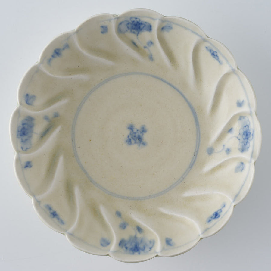 作家　鈴木まどか　安南捻型五寸浅鉢