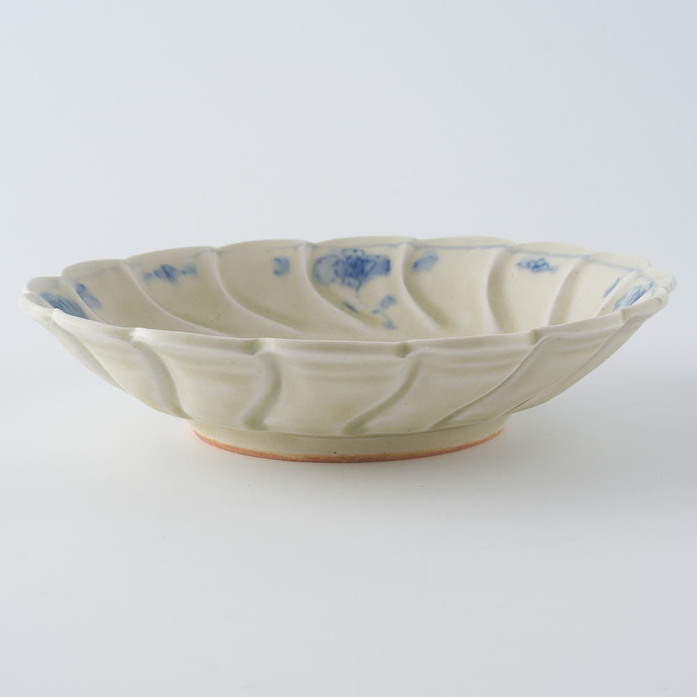 作家　鈴木まどか　安南捻型五寸浅鉢