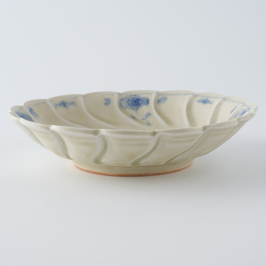 作家　鈴木まどか　安南捻型五寸浅鉢