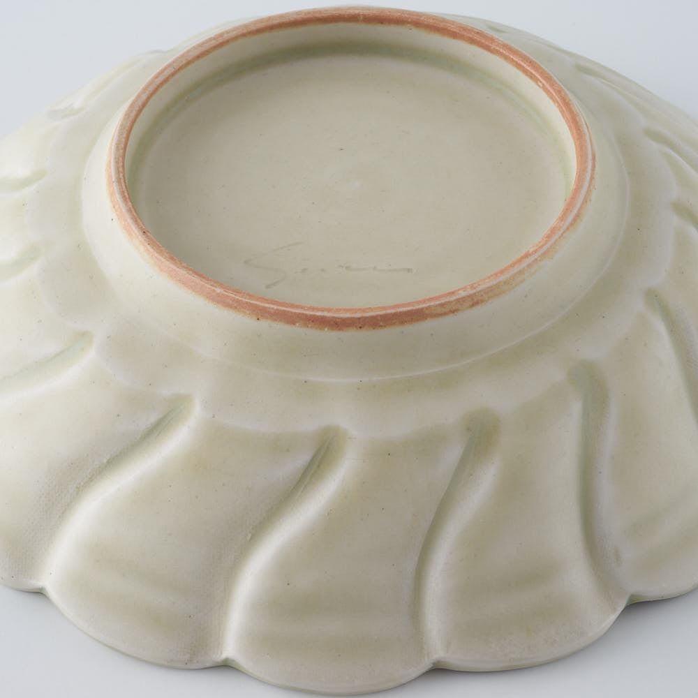 作家　鈴木まどか　安南捻型五寸浅鉢