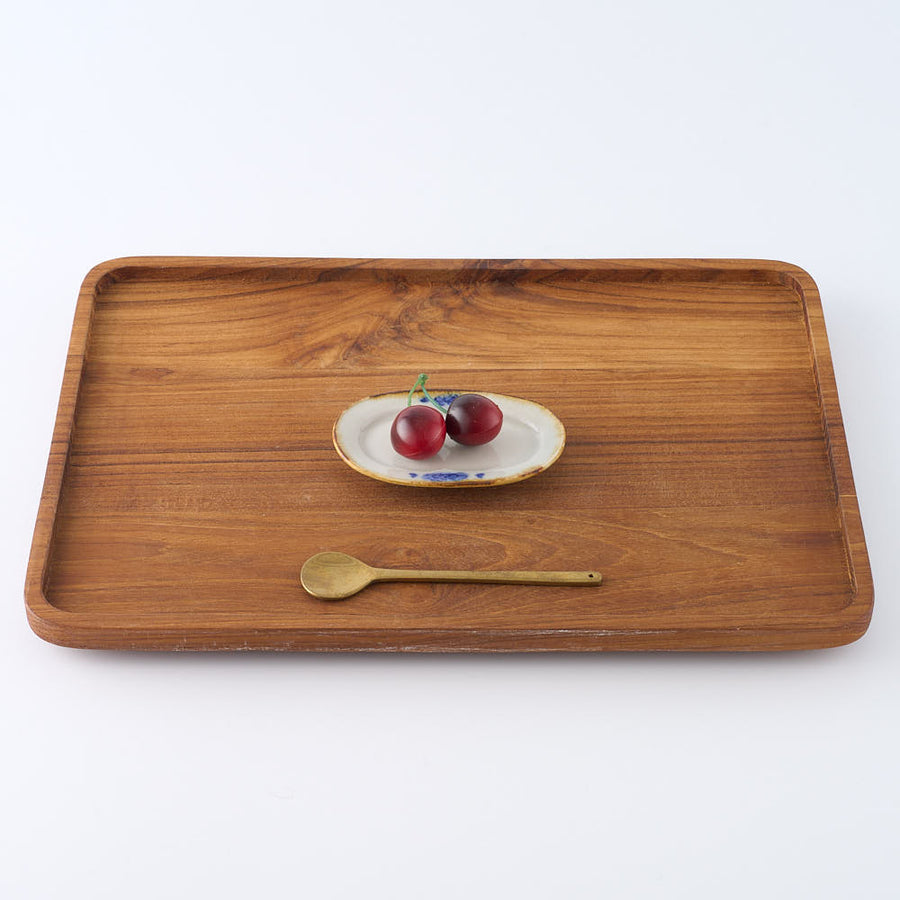 作家　鈴木まどか　安南彫花紋オーバル小皿