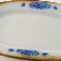 作家　鈴木まどか　安南彫花紋オーバル小皿