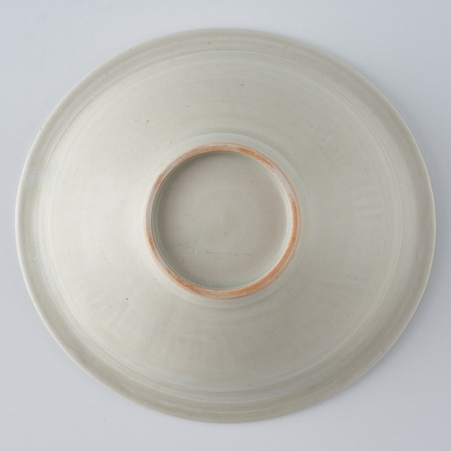 作家　鈴木まどか　灰釉沓鉢