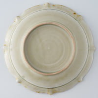 作家　鈴木まどか　輪花彫花紋七寸皿