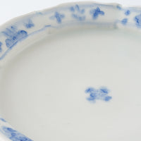 作家　鈴木まどか　輪花彫花紋六寸皿