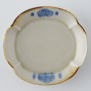 作家　鈴木まどか　彫花紋木瓜小皿